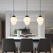 VintageGlow – Geometric Pendant Light in Matt Glass