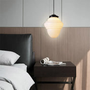 VintageGlow – Geometric Pendant Light in Matt Glass