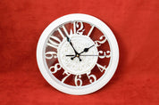 Luxury White Resin Wall Clock