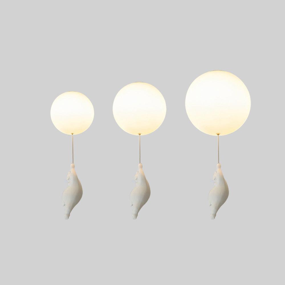 SkyDream - Children's Pendant Light with Bear and Balloon