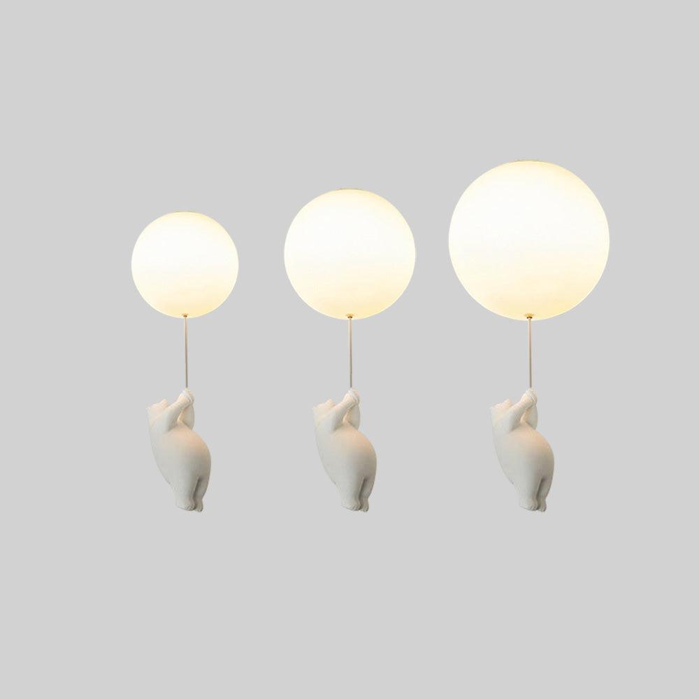 SkyDream - Children's Pendant Light with Bear and Balloon