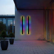 Edge Modern Design LED Wall Lamps Black Metal for Garden and Hall