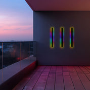 Edge Modern Design LED Wall Lamps Black Metal for Garden and Hall