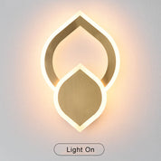 ColorLicht - Modern LED wall lamp in leaf shape with 3 interchangeable colours