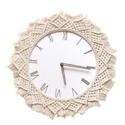 Bohème - Stylish Macramé Wall Clock