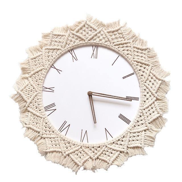 Bohème - Stylish Macramé Wall Clock