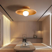 Nordic Wooden Round Ceiling Lamp – Stylish Lighting for Any Space