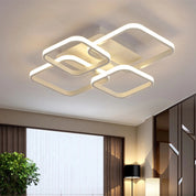 Nordic LED Ceiling Light – Modern 4-Ring Design for Any Room