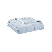 Bedspread in Prospect Blue – Lightweight Down Alternative with Satin Trim