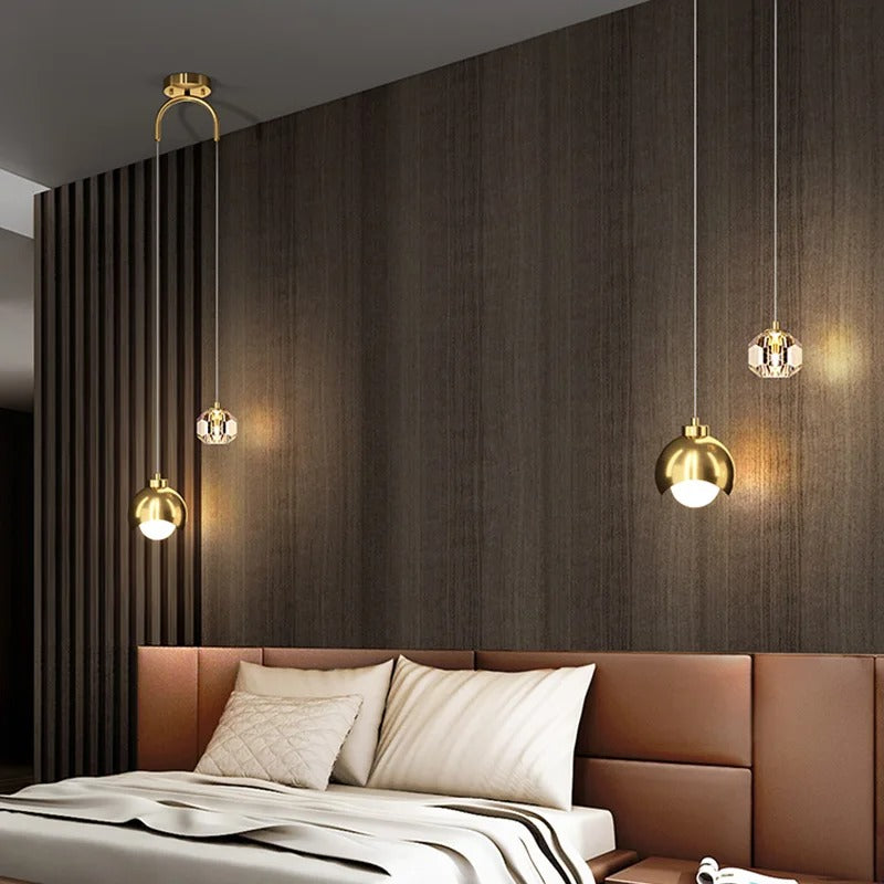 Modern LED Pendant Light – Luxury Lighting for Bedroom and Dining Room