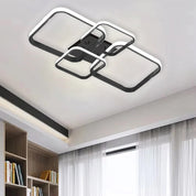 Nordic LED Ceiling Light – Modern 4-Ring Design for Any Room