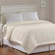 Bedspread in Prospect Blue – Lightweight Down Alternative with Satin Trim