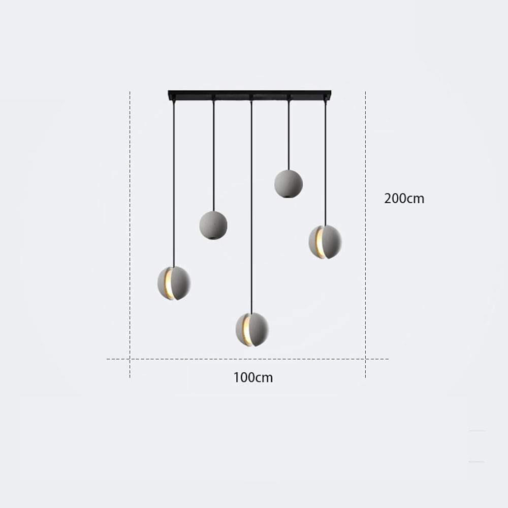 LichtGloed - Modern Spot Light Pendant Lamp made of Metal with LED Lighting for Ceiling