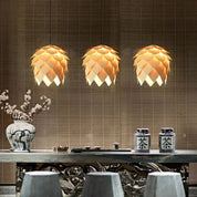 Modern Art Oak Pine Cone Pendant Lamps