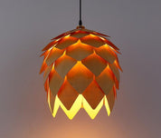 Modern Art Oak Pine Cone Pendant Lamps