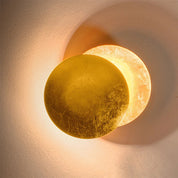 Unique 360-Degree Rotating LED Eclipse Design Wall Lamp