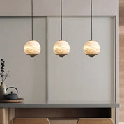 LumiereNordique - Pendant Light in Marble and Alabaster