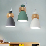 Modern LED Wooden Bedroom Wall Lamp