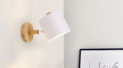 Modern LED Wooden Bedroom Wall Lamp