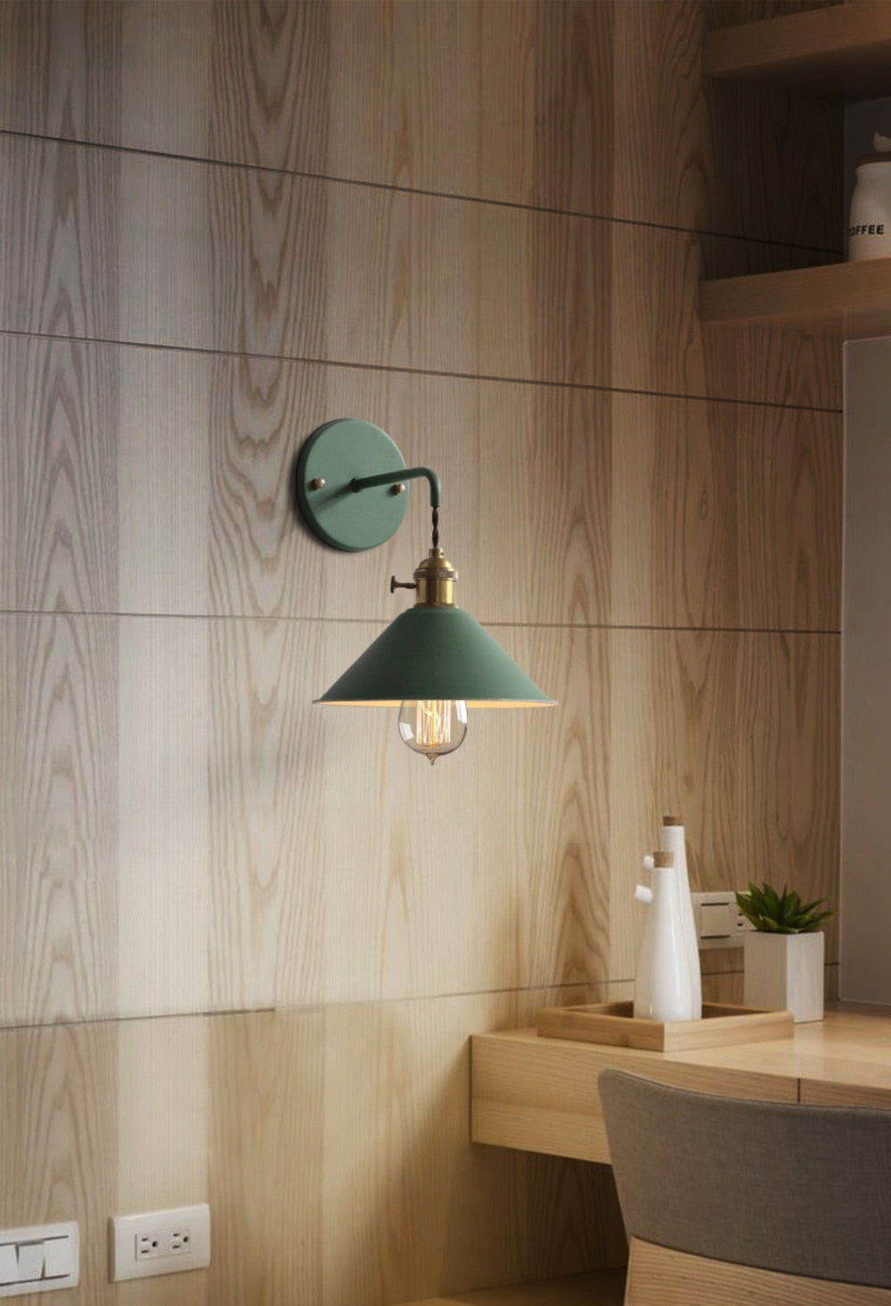 Vintage Wall Lamps in Lively Colours