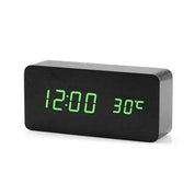 Nordic Digital LED Alarm Clock with Voice Control - Make Your Mornings Effortless!