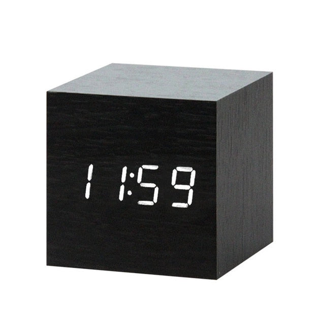 Nordic Digital LED Alarm Clock with Voice Control - Make Your Mornings Effortless!