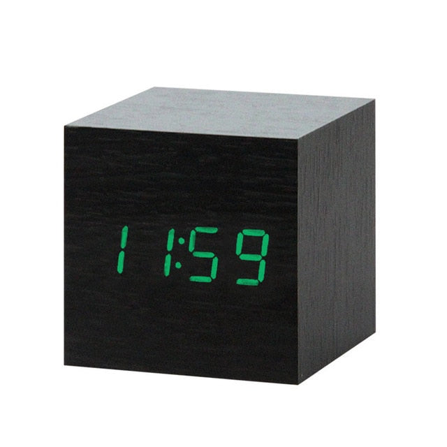Nordic Digital LED Alarm Clock with Voice Control - Make Your Mornings Effortless!
