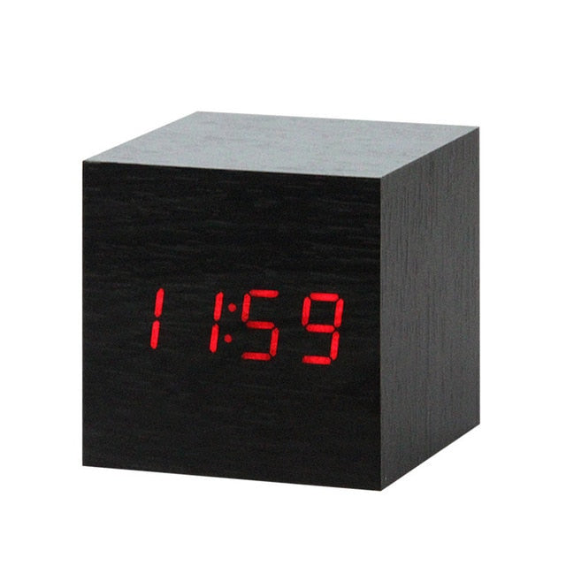 Nordic Digital LED Alarm Clock with Voice Control - Make Your Mornings Effortless!