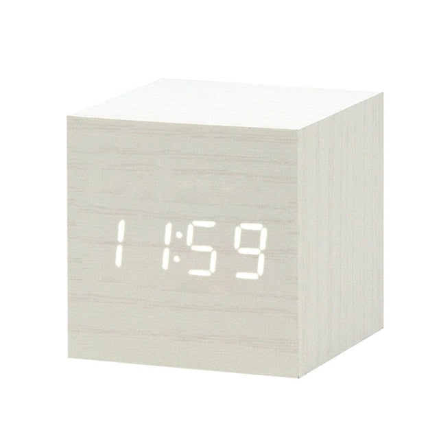 Nordic Digital LED Alarm Clock with Voice Control - Make Your Mornings Effortless!