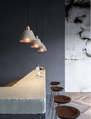 Lumina - Stylish Cement Pendant Lamps for an Industrial Interior