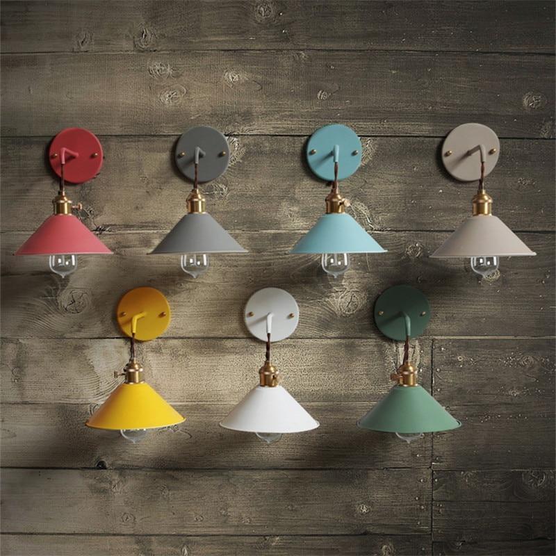 Vintage Wall Lamps in Lively Colours