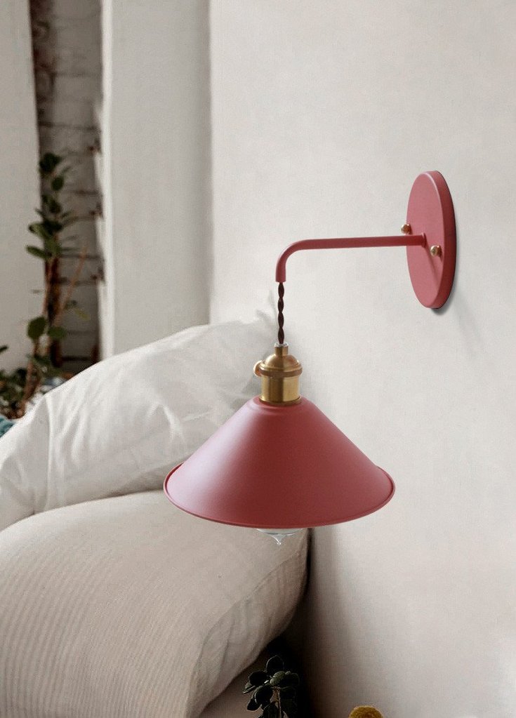 Vintage Wall Lamps in Lively Colours