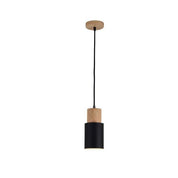 Ingrid Scandinavian Pendant Lamp in Wood and Metal