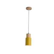 Ingrid Scandinavian Pendant Lamp in Wood and Metal