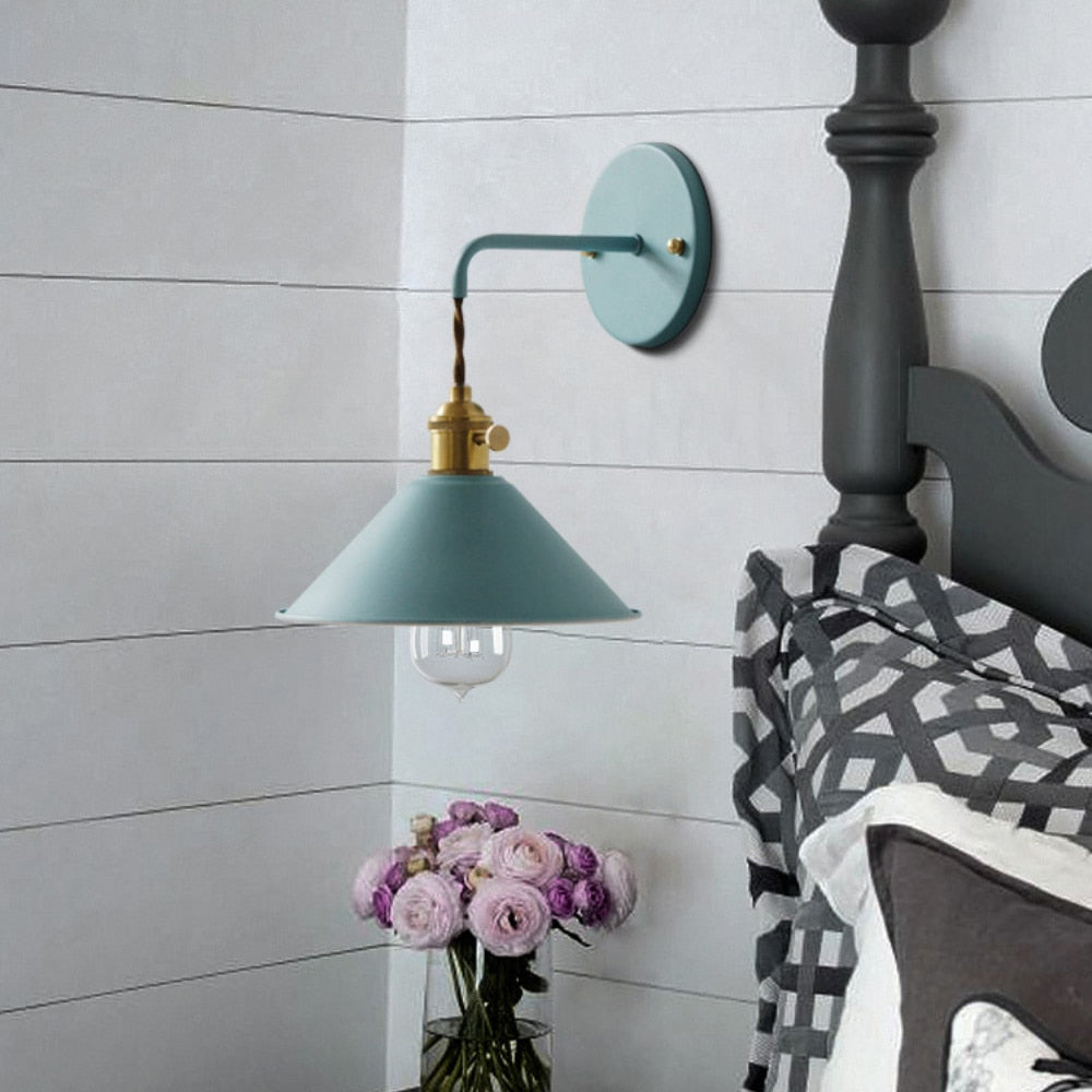 Vintage Wall Lamps in Lively Colours