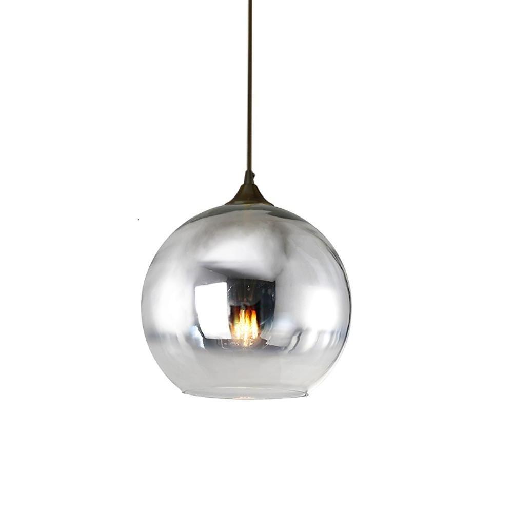 LichtMeester - Modern Globe Design Pendant Light Made of Glass with LED Lighting for Kitchen and Dining Room