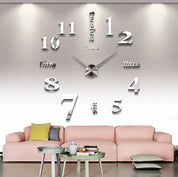 ReflectGlow - Stylish Mirror Wall Clock with Glossy Effect