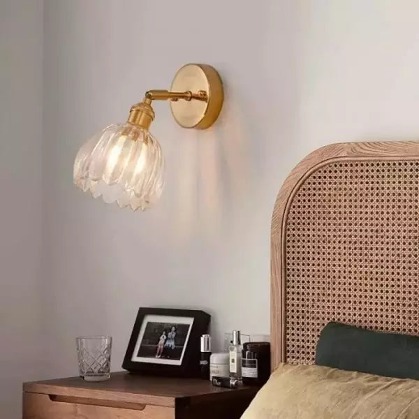 Retro – Wall Lamp Glass Tulip Bud