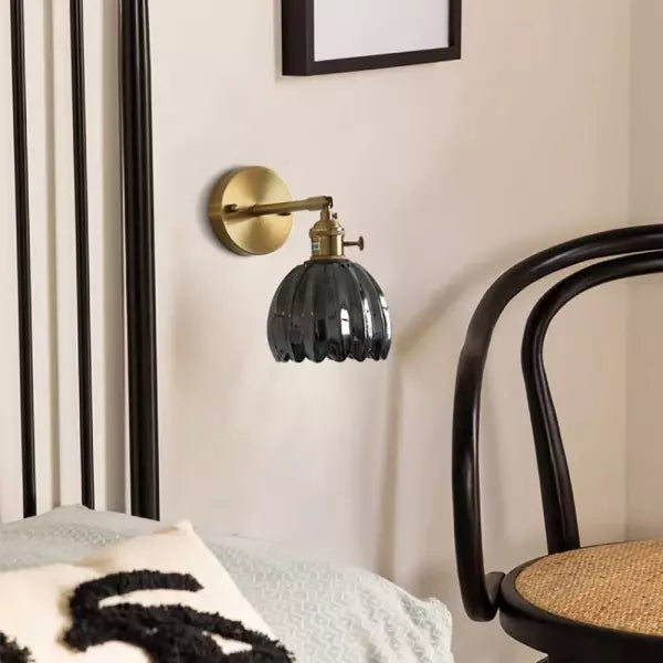 Retro – Wall Lamp Glass Tulip Bud