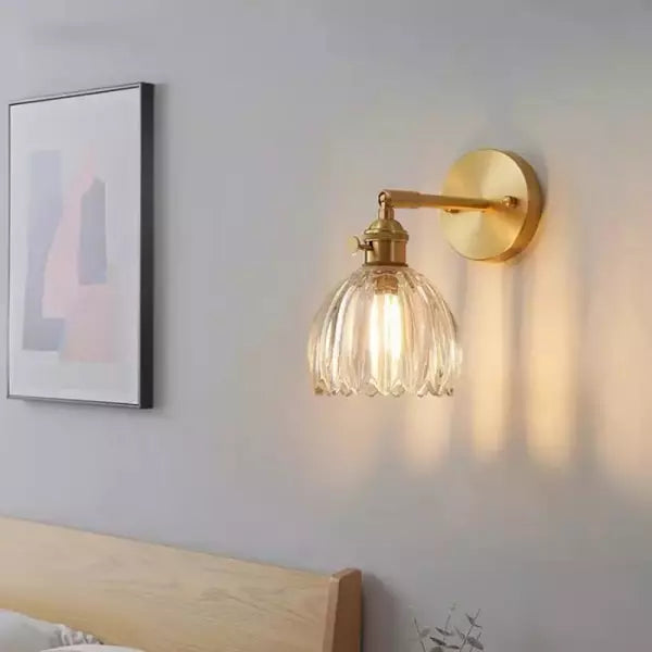 Retro – Wall Lamp Glass Tulip Bud
