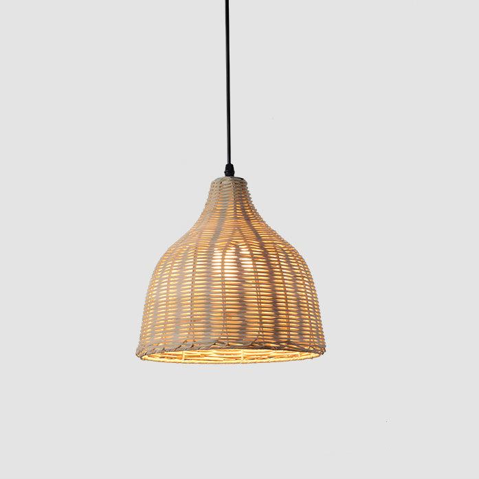 Rattan and Bamboo Pendant Light for the Kitchen