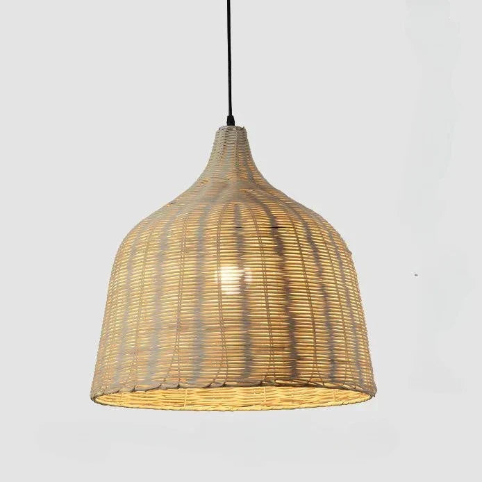 Rattan and Bamboo Pendant Light for the Kitchen
