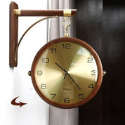 Elegance Duo - Stylish Double-Sided Wall Clock