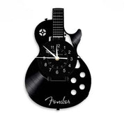 Guitar Vinyl Record Wall Clock - Create a Musical Atmosphere in Your Space!