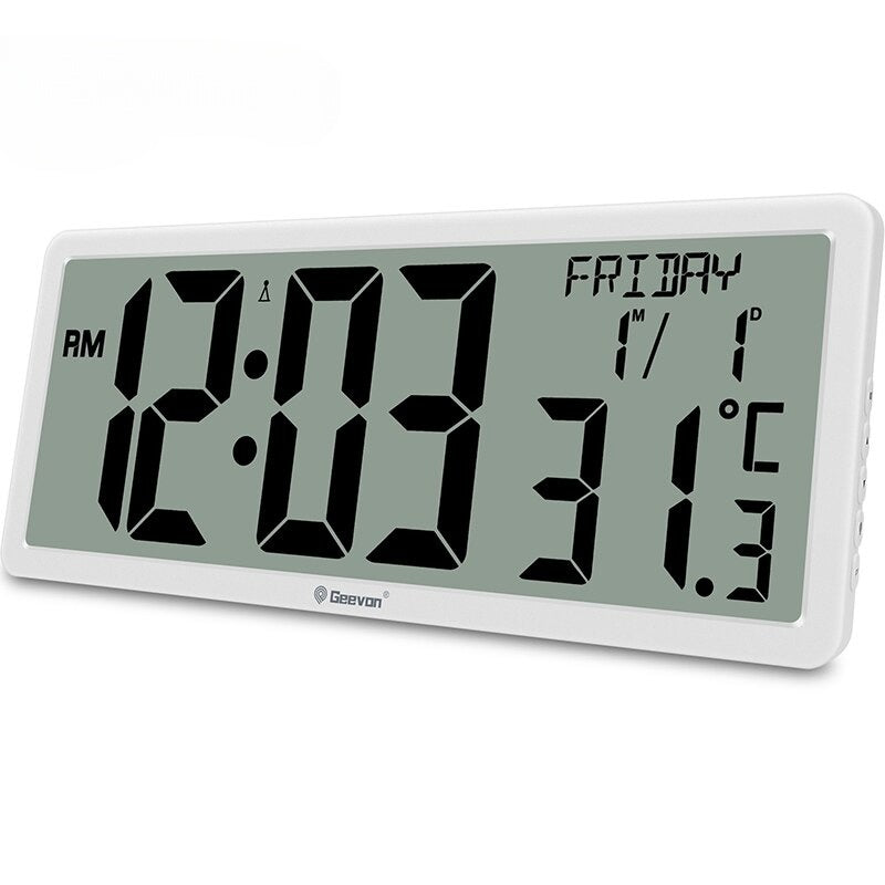 ChronoGlow - Stylish White Wall Clock with Accurate Time Display
