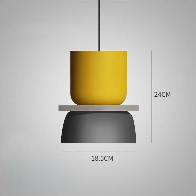LuminaGlow - Modern Pendant Light in Scandinavian Macaron Style