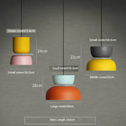 LuminaGlow - Modern Pendant Light in Scandinavian Macaron Style