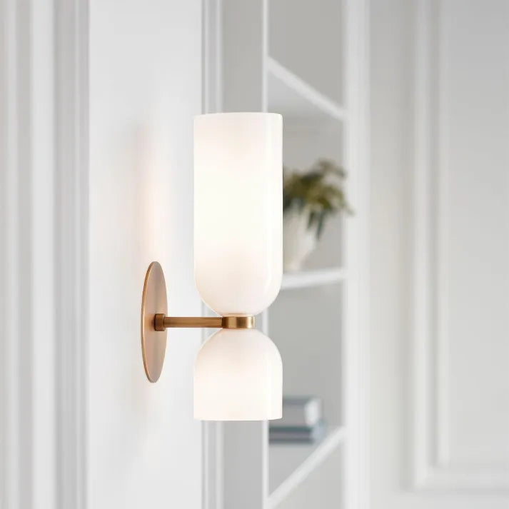 Double Layer Glass Wall Lamp - Elegant Lighting for Your Space