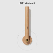 Magnetic 360 Nordic Design Wooden Wall Lamp