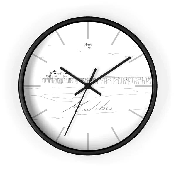 BeachWalk - Seaside Promenade Wall Clock